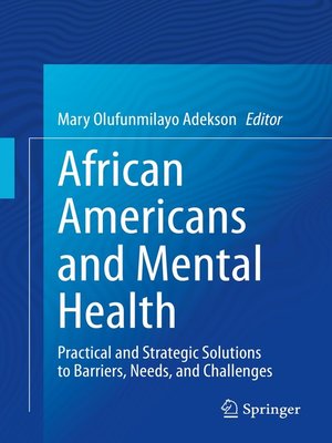cover image of African Americans and Mental Health